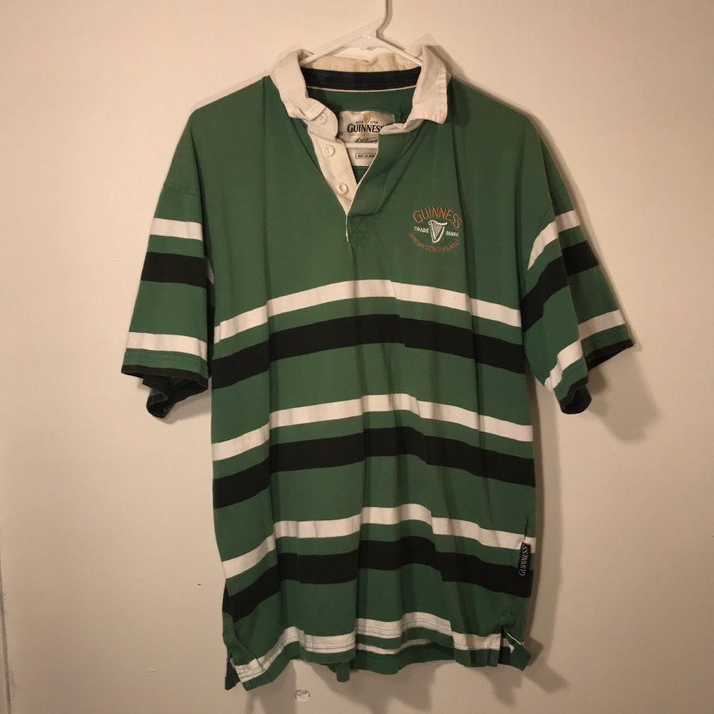Vintage Green Guinness Polo